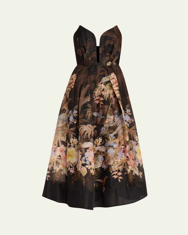 Illuminate Strapless Midi Dress